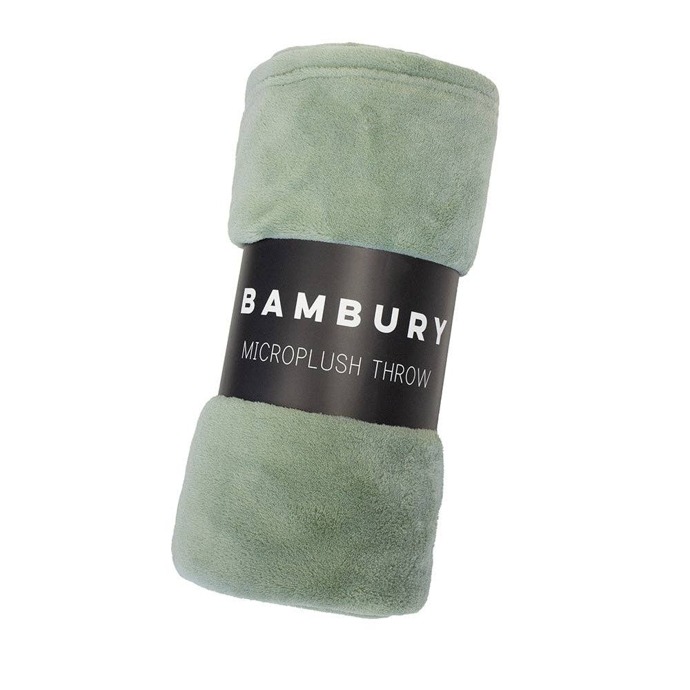 Microplush Throw, Sage