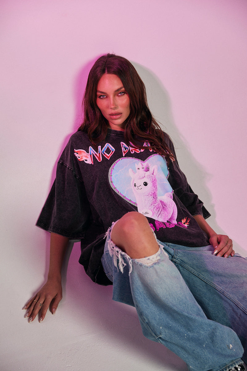 The No Drama Llama Bling Tee