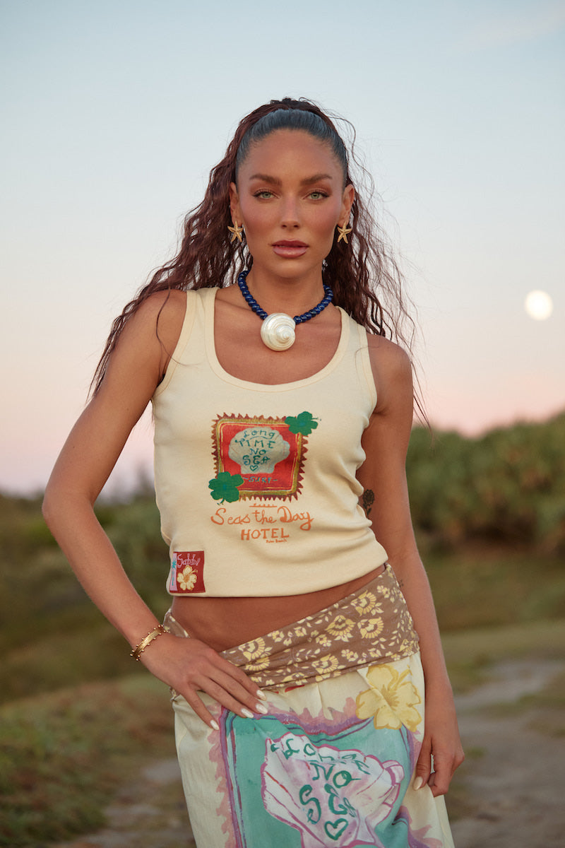 The Maxi Seas the Day Skirt, Cream