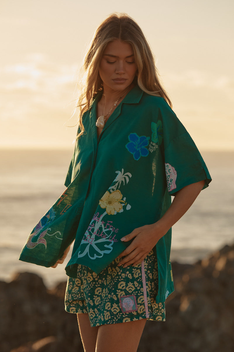 The Patron Seas the Day Shirt, Green