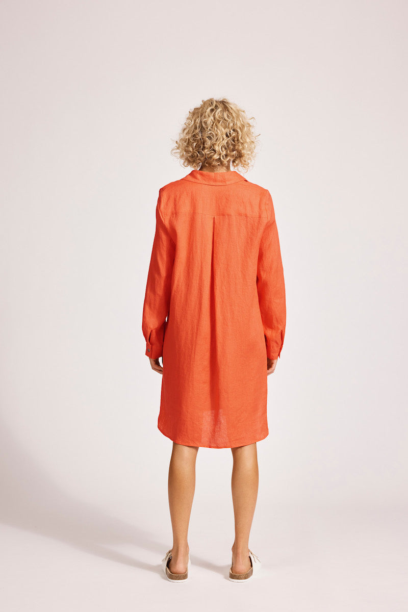Miramar Shirt Dress, Coral