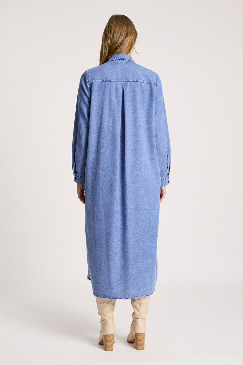 Bodhi Denim Shirt Dress, Denim