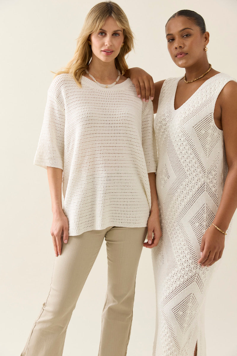 Sylvie Knit T-Shirt, Lotus