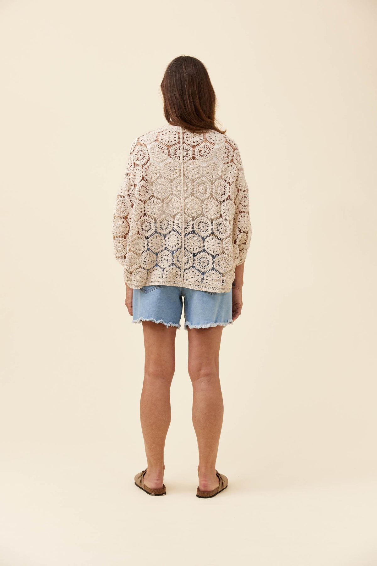 Maggie Crochet Cape, Canvas