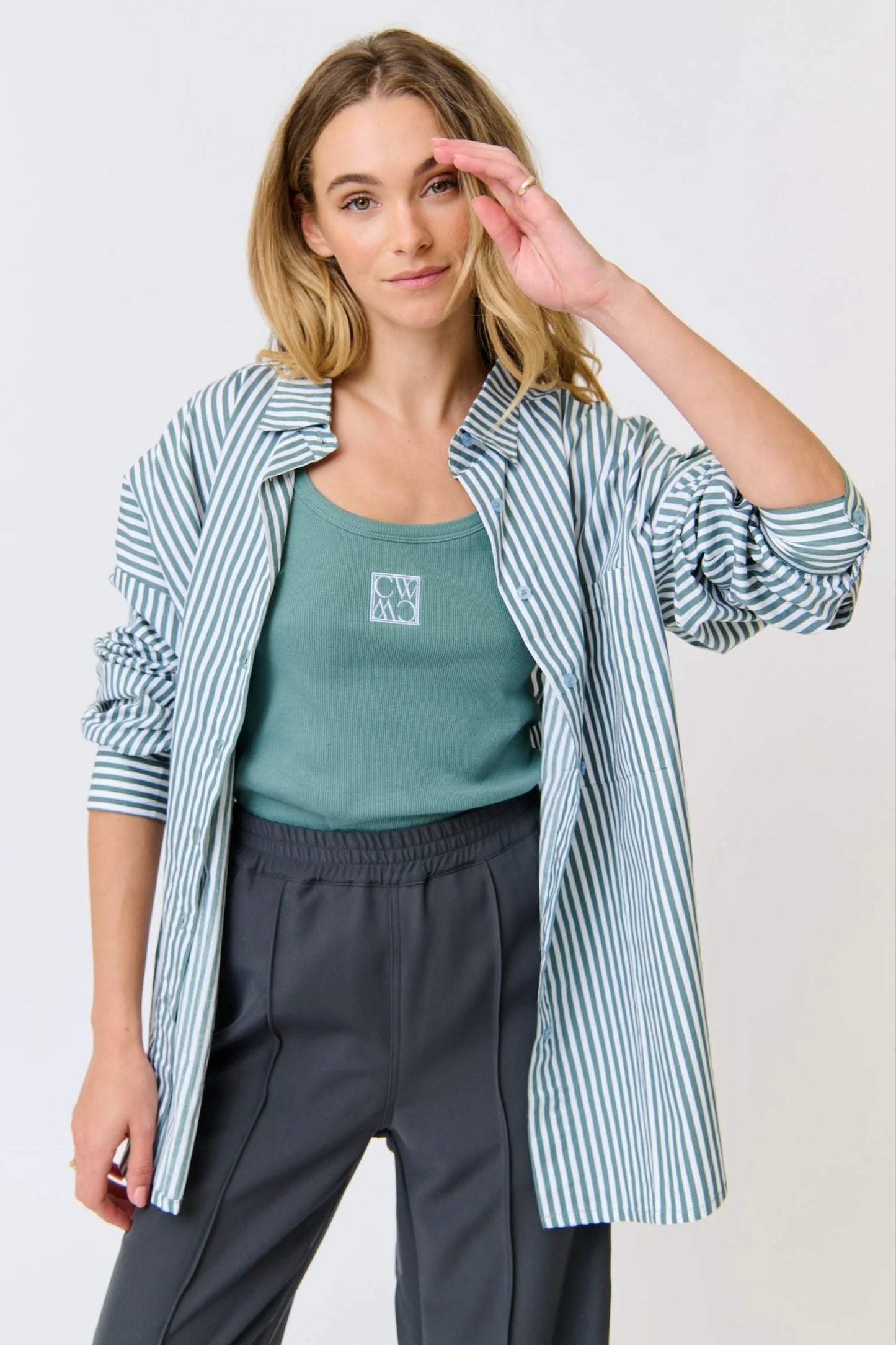 Adalyn Shirt, Alpine Mist