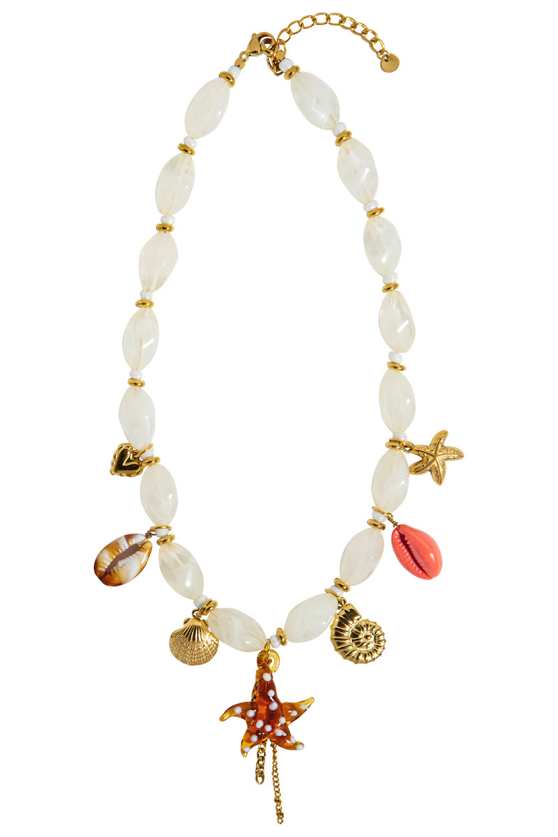 Cabana Necklace, Bisque