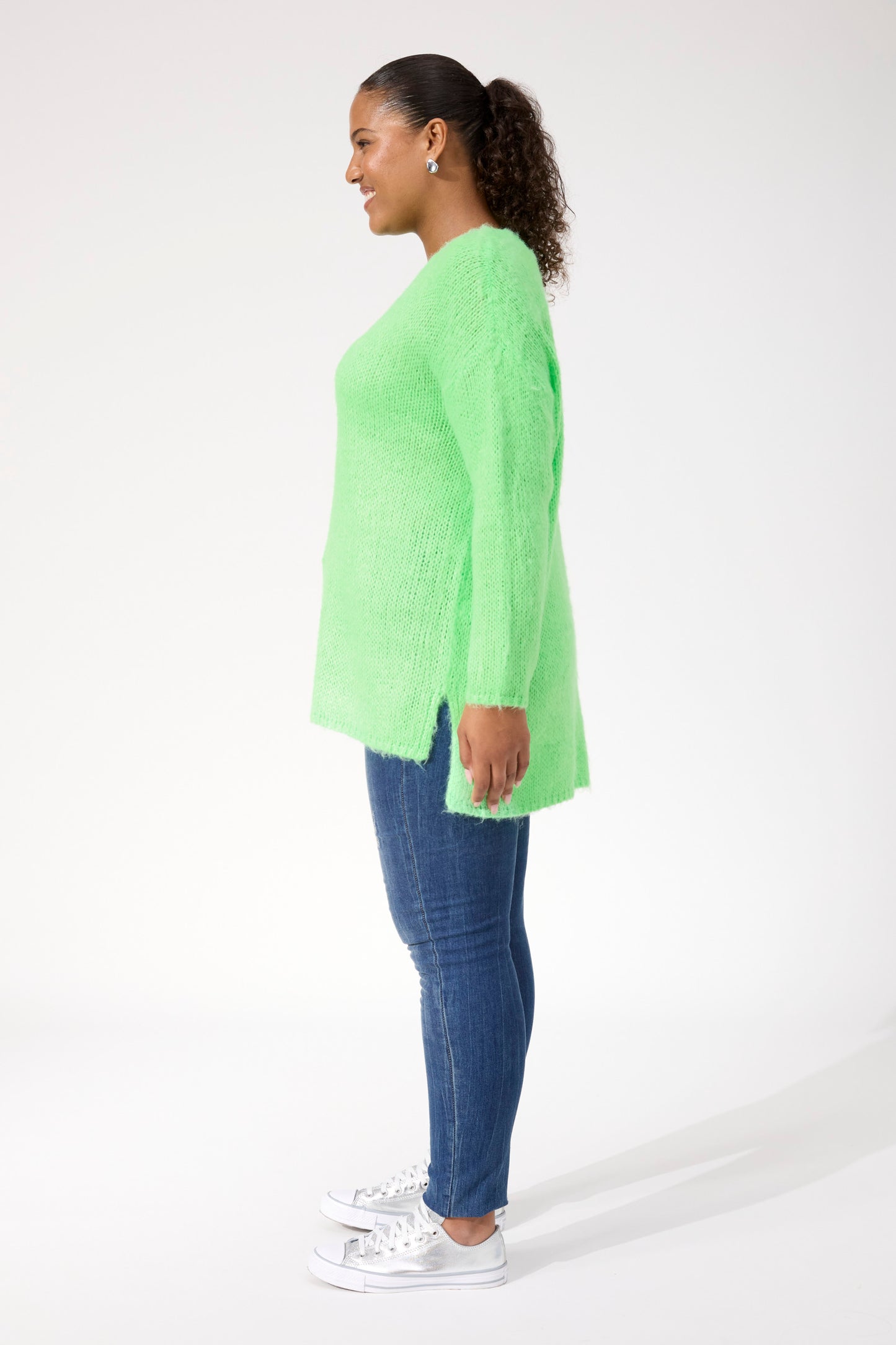 Lyon Relaxed Jumper, Lime