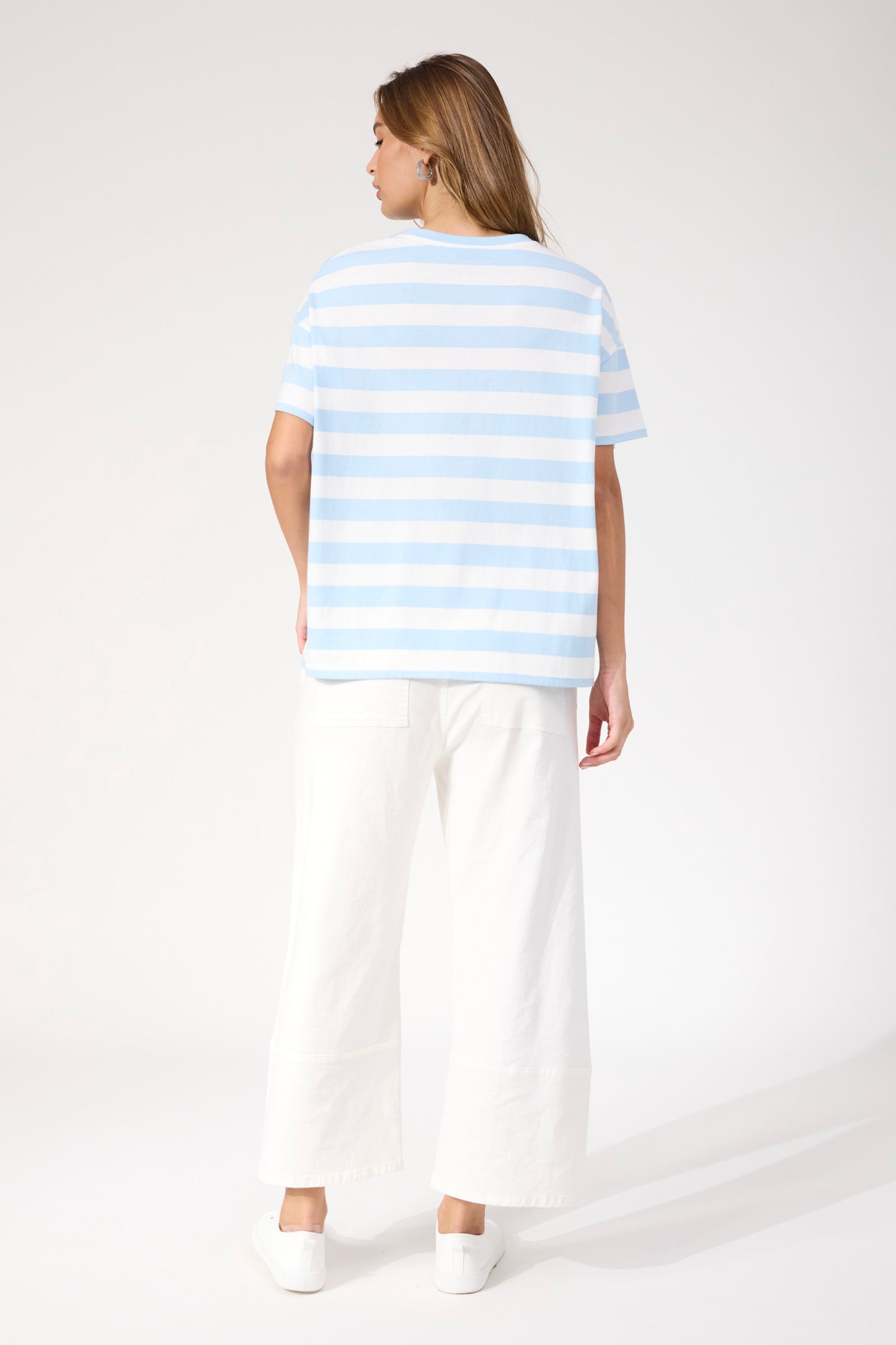 Columbus Stripe T-Shirt, Baby Blue
