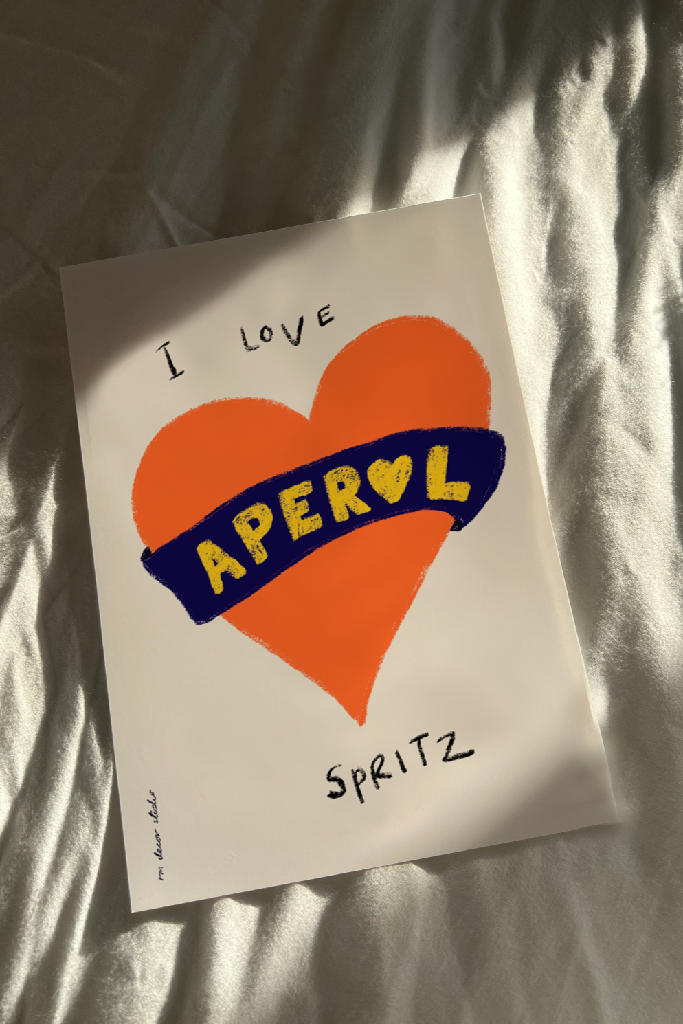 I Love Aperol Spritz Art Print