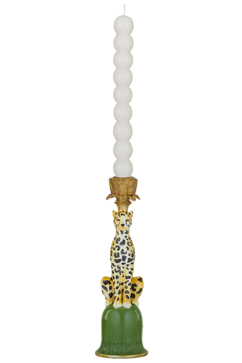 Leo Leopard Candleholder
