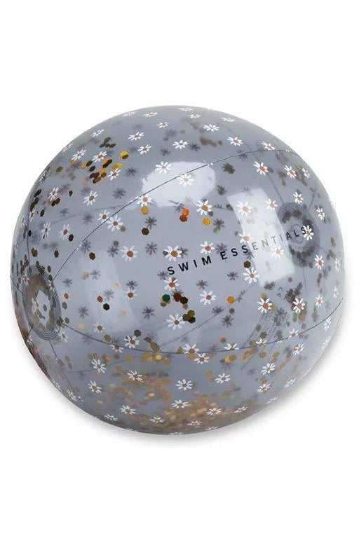 Inflatable Beach Ball, Daisy Flowers