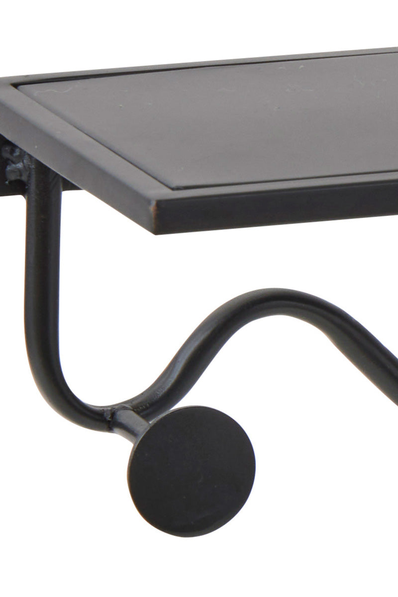 Oriel Wall Shelf + Hooks