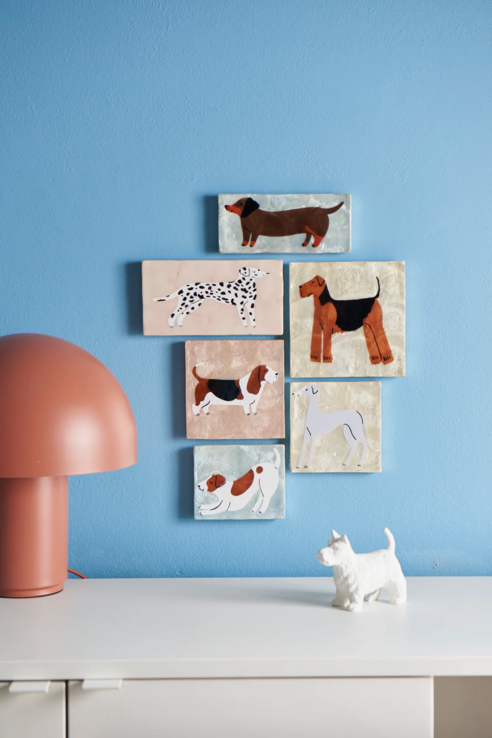Pup Greyhound Tile