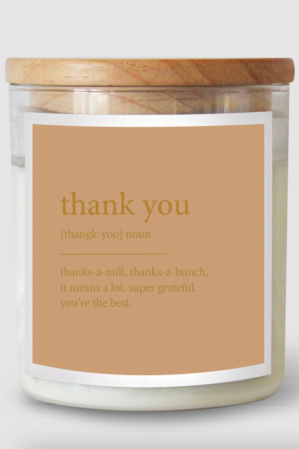 Thank You Goldie Candle
