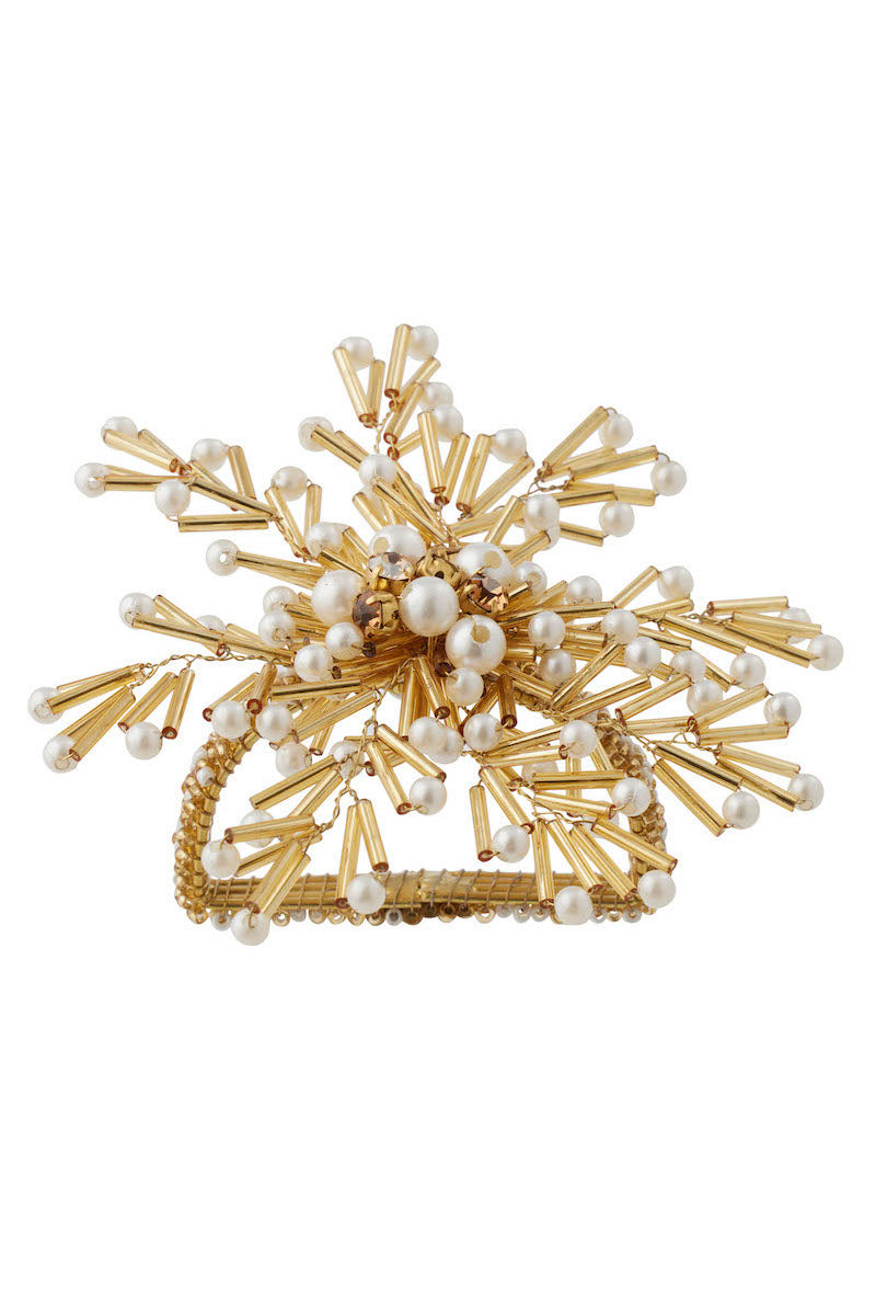 Beaded Pearl Napkin Ring