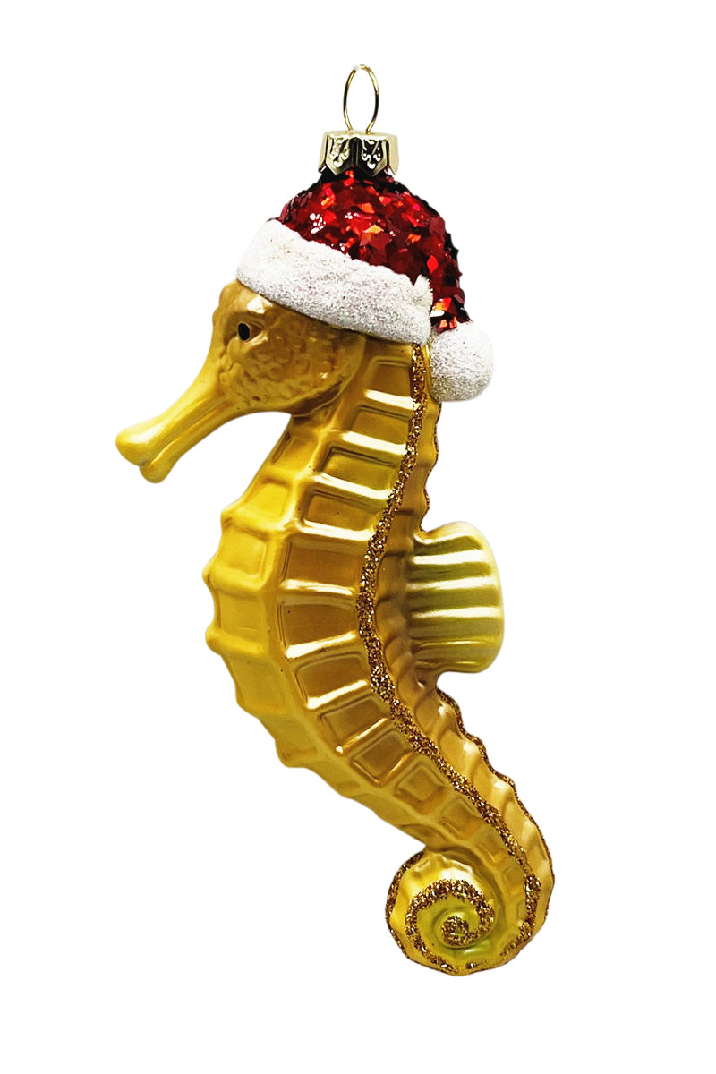 Festive Seahorse Ornament