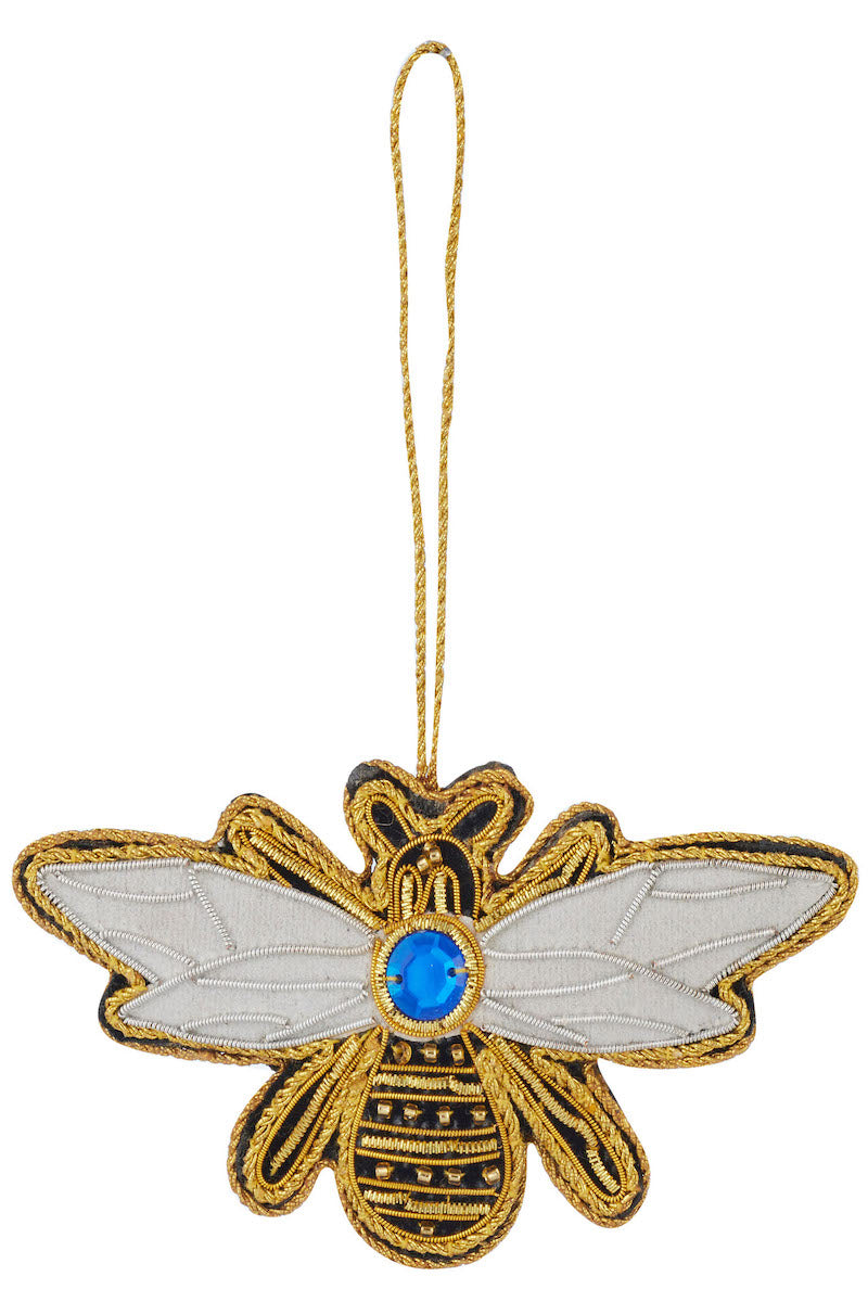 Beaded Bee Ornament