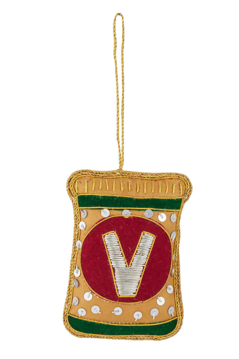 Beaded Vegimite Ornament
