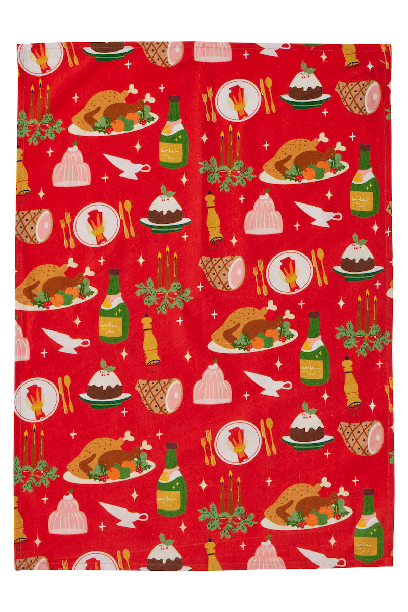 Christmas Lunch Tea Towel