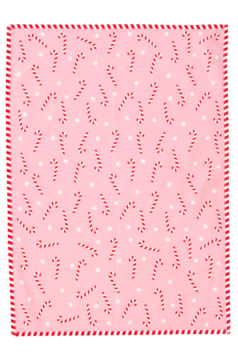 Candy Cane Tea Towel