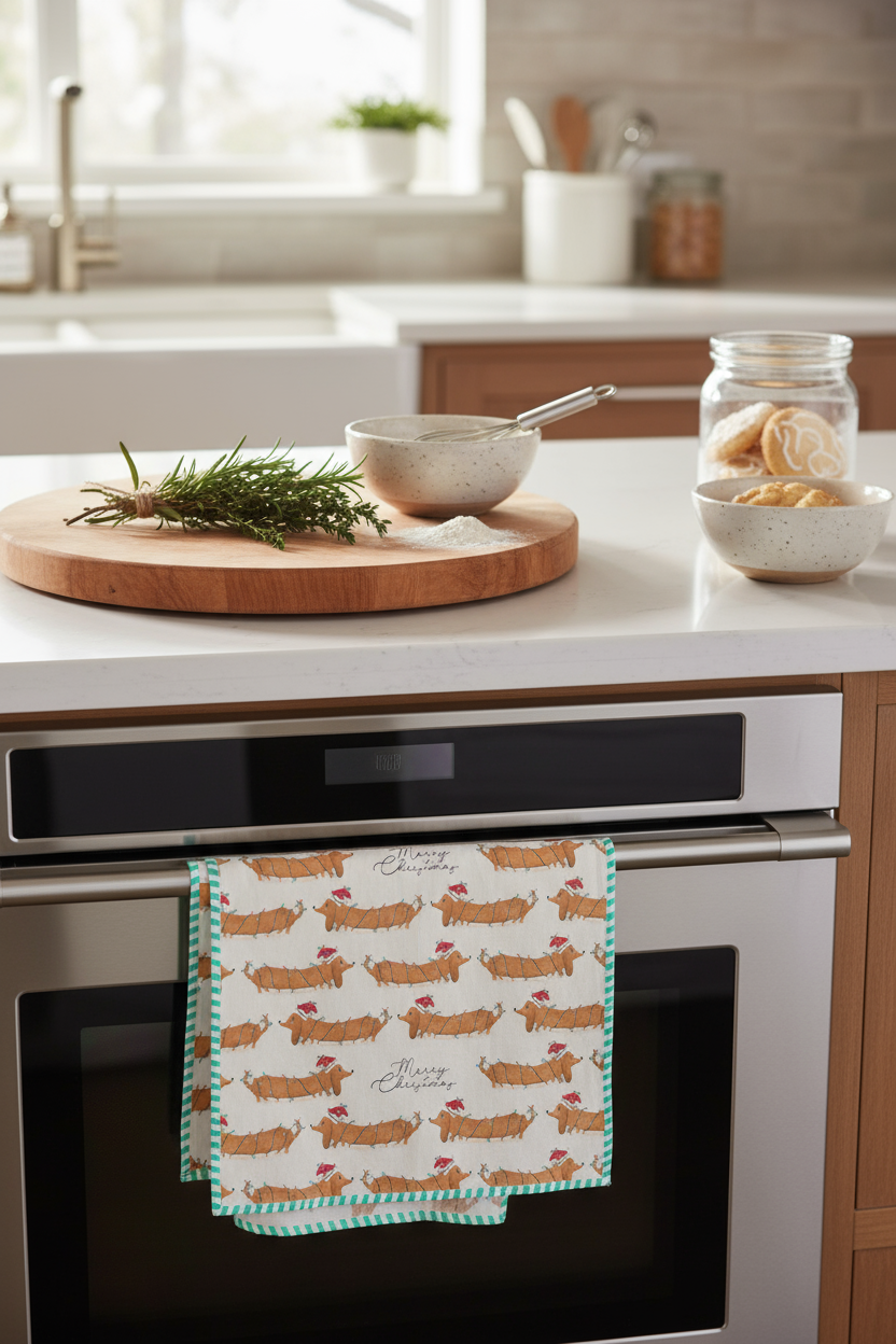 Sausage Dog Tea Towel