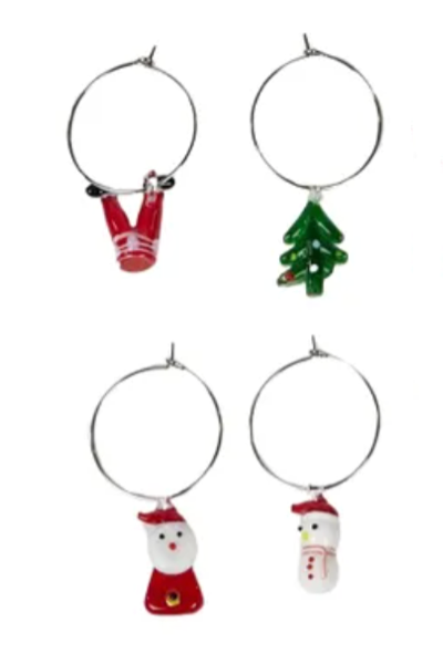 Christmas Wine Charms