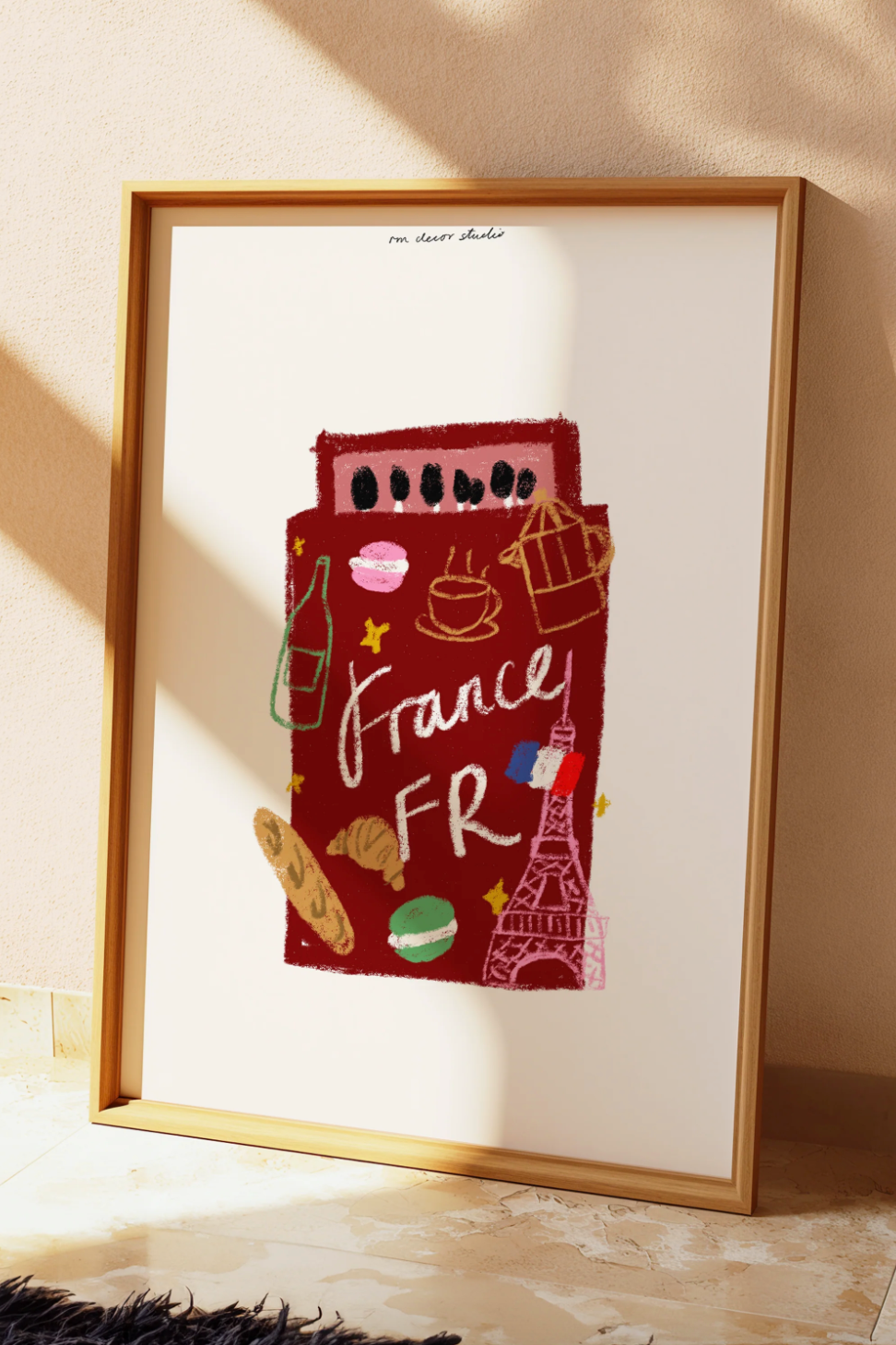 France Matchbox Print