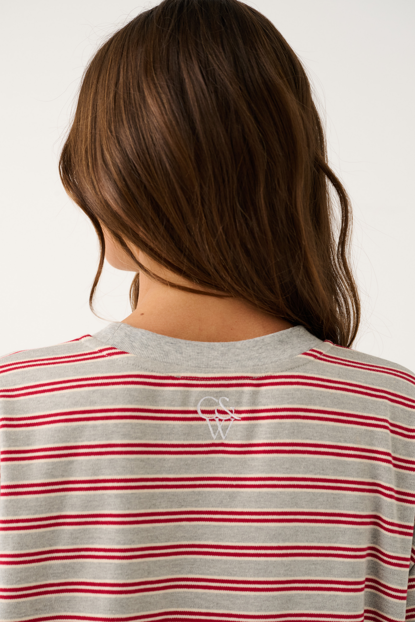 Harley Long Sleeve, Grey Marle Stripe