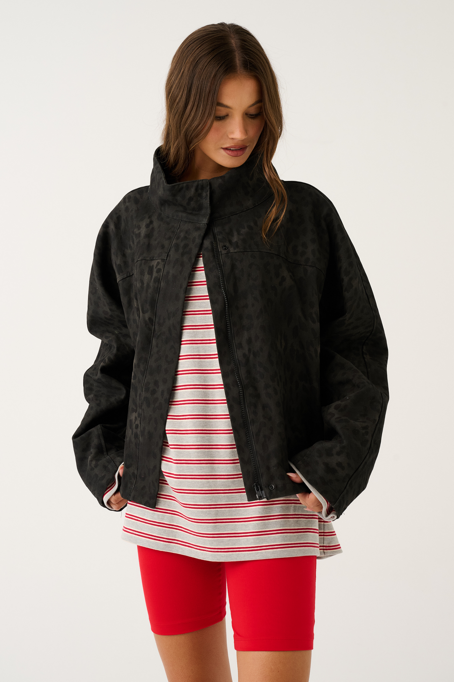 Aspen Top, Ruby Stripe