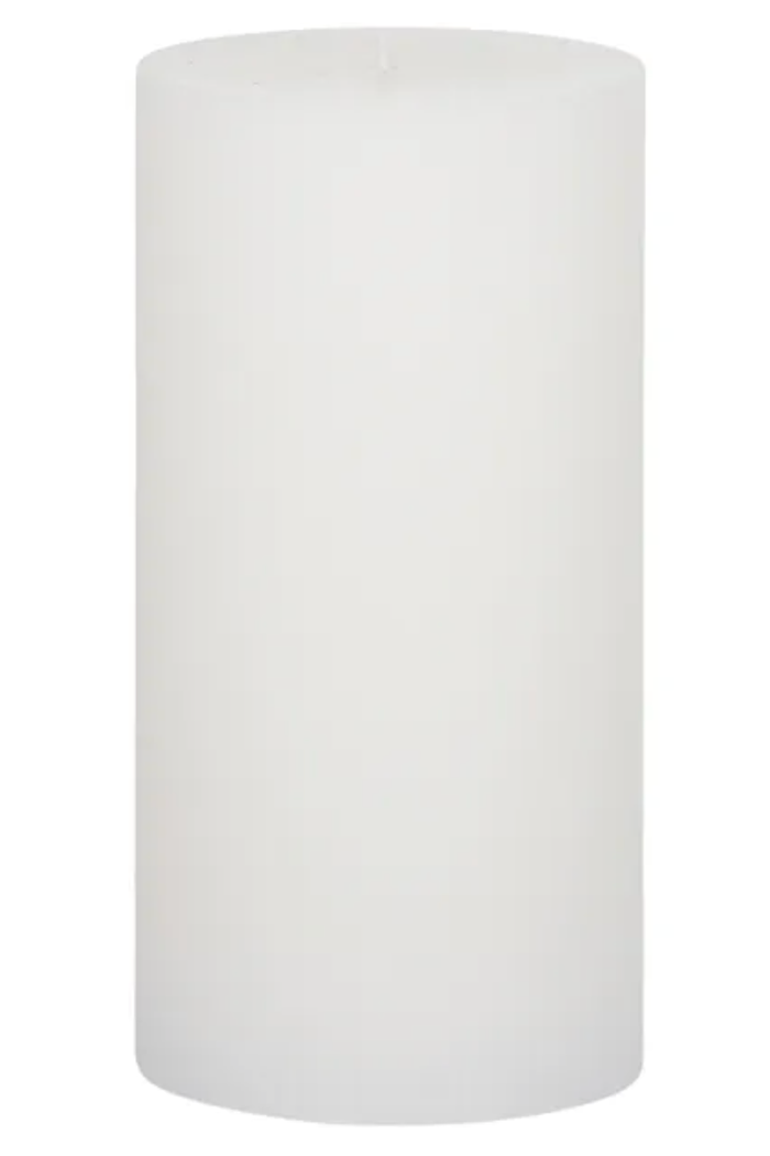 Ribbed White Pillar Candle - FRANKIE + COCO