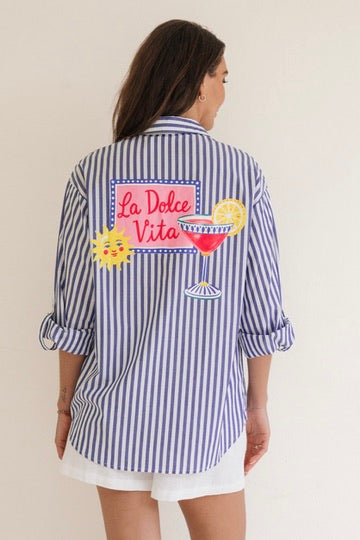 La Dolce Vita Shirt, Blue