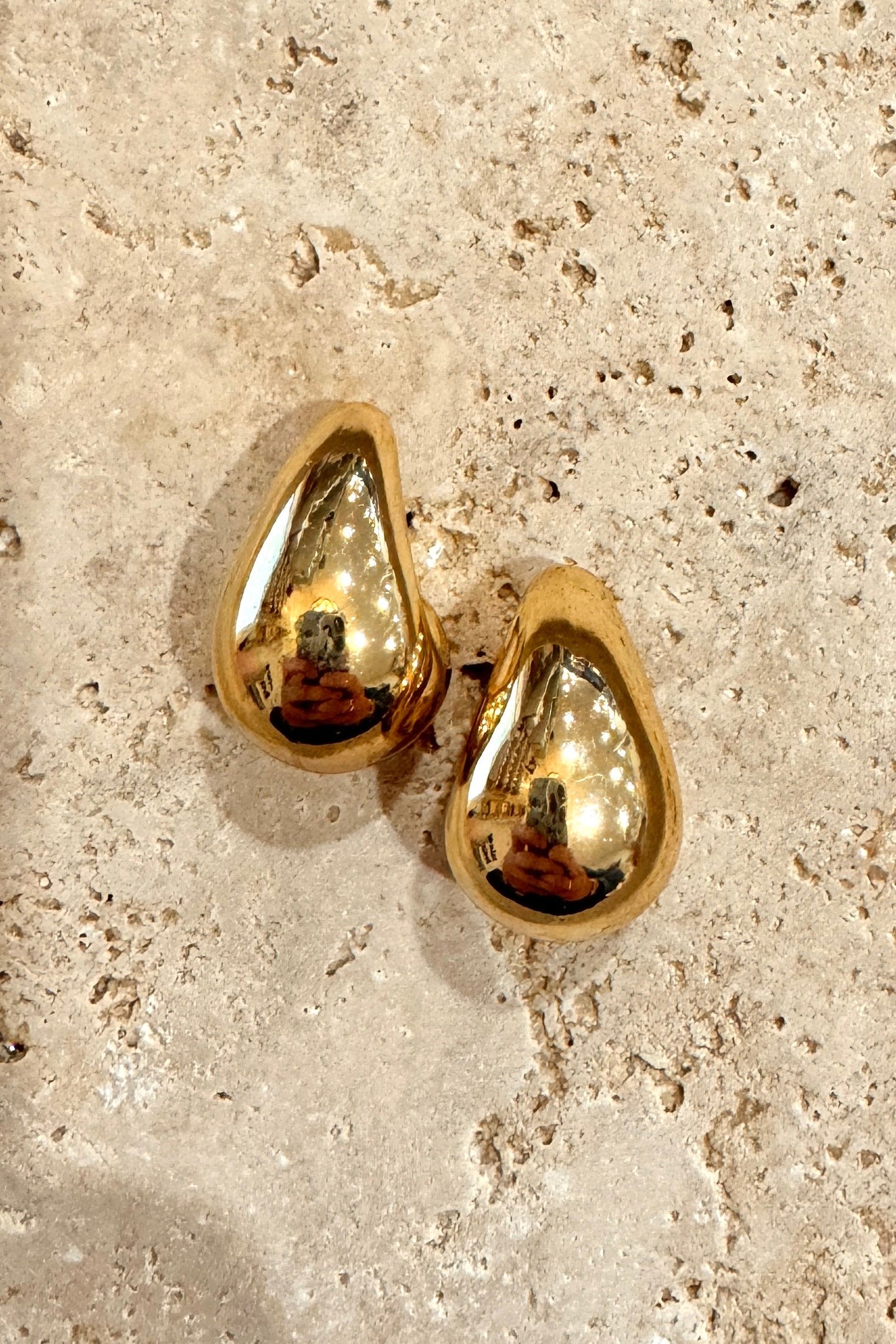 Malibu Earrings, Gold