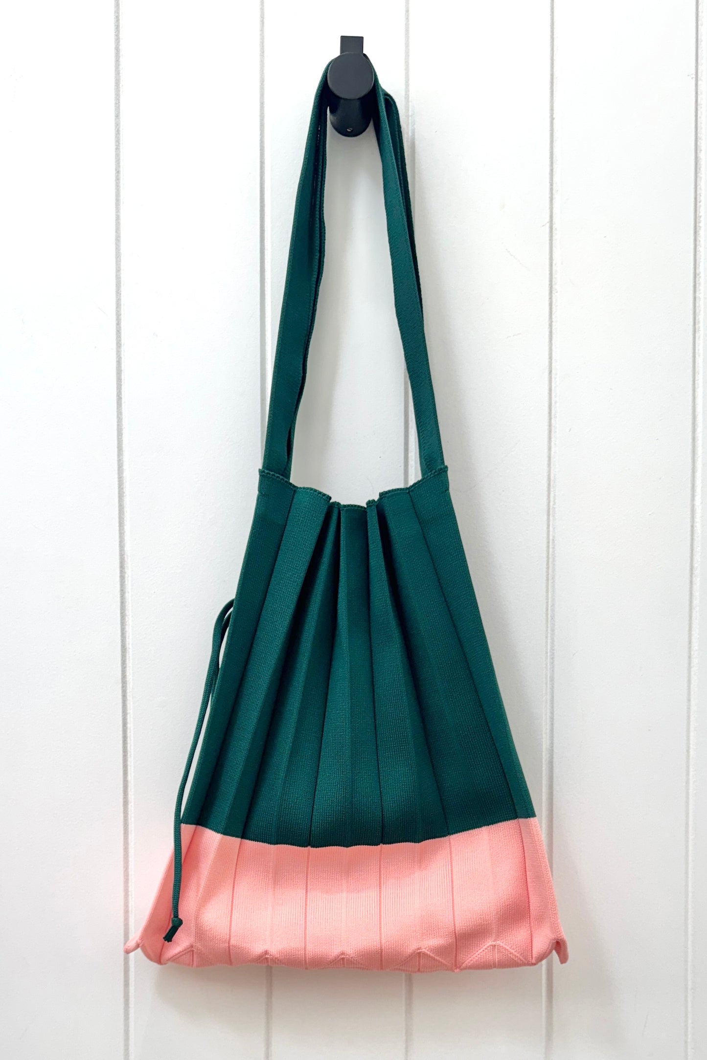 Colour Block Pleat Tote