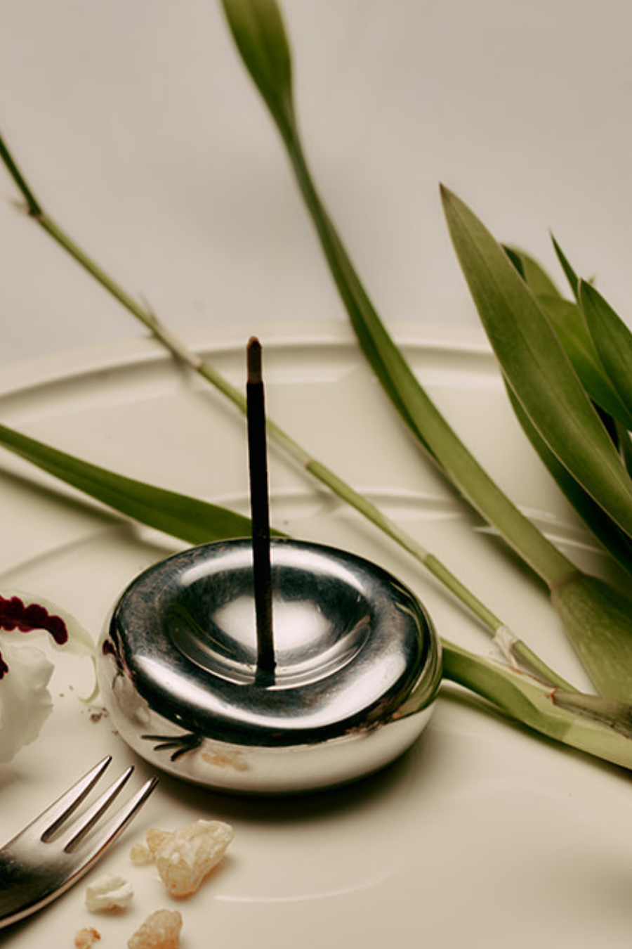 Chrome Incense Holder