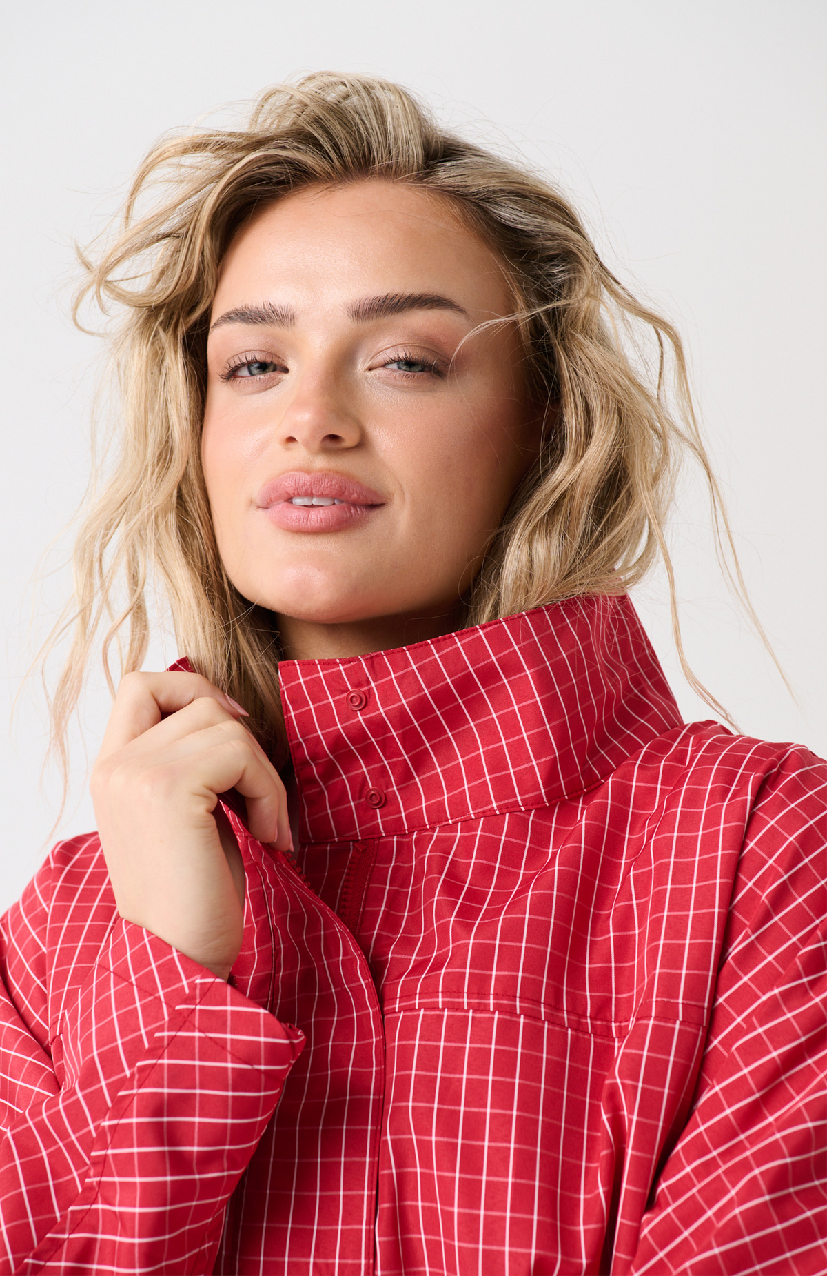 Beau Spray Jacket, Red Check