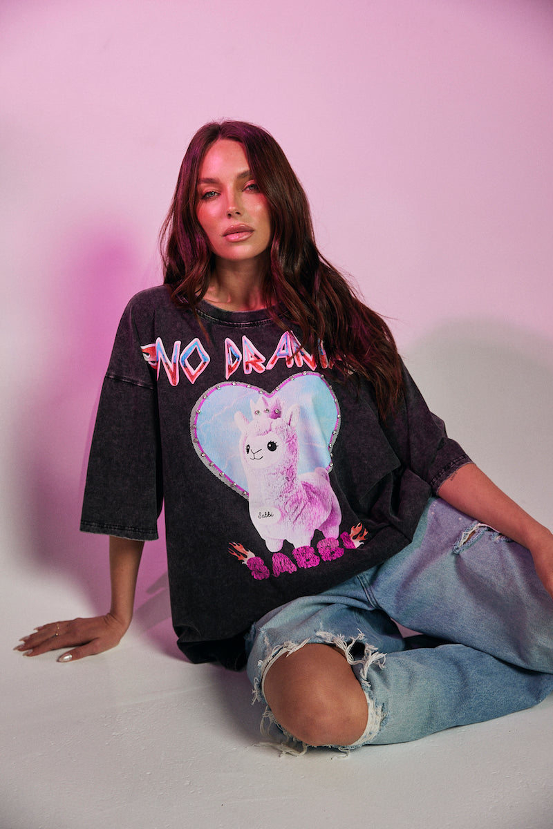 The No Drama Llama Bling Tee