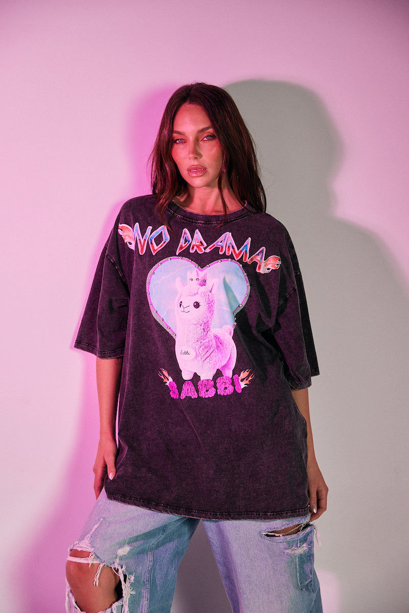 The No Drama Llama Bling Tee