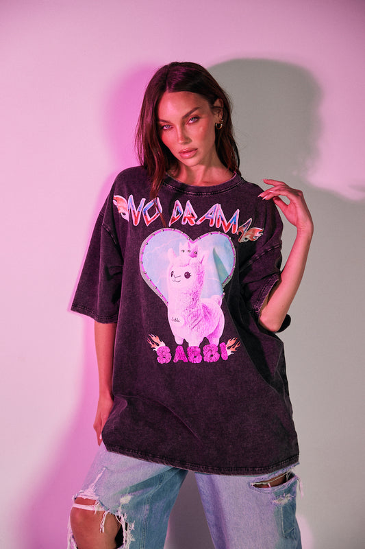 The No Drama Llama Bling Tee