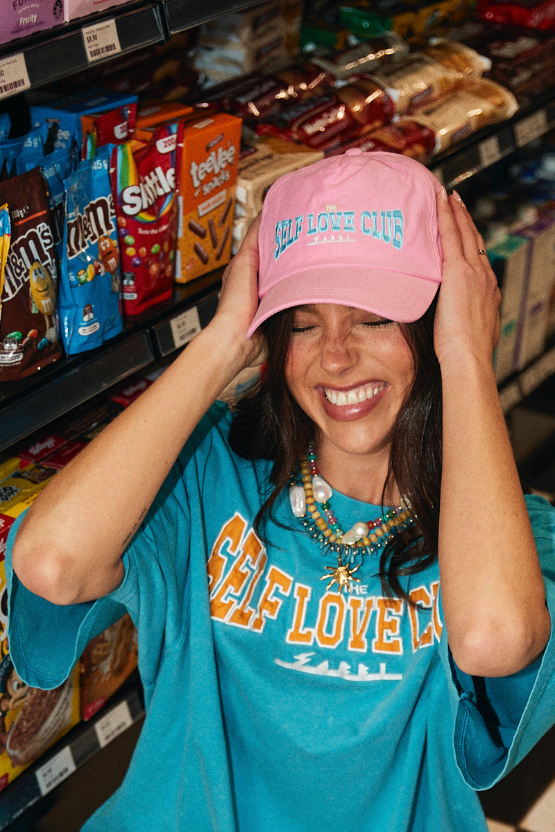 Self Love Club Cap, Pink FINAL SALE