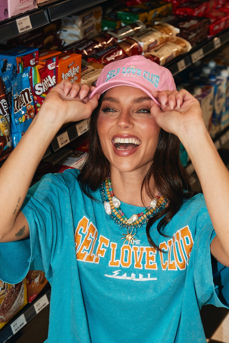 Self Love Club Cap, Pink FINAL SALE