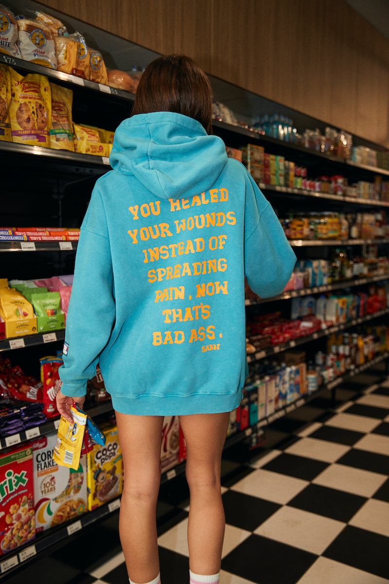 Self Love Club Hoodie, Blue FINAL SALE