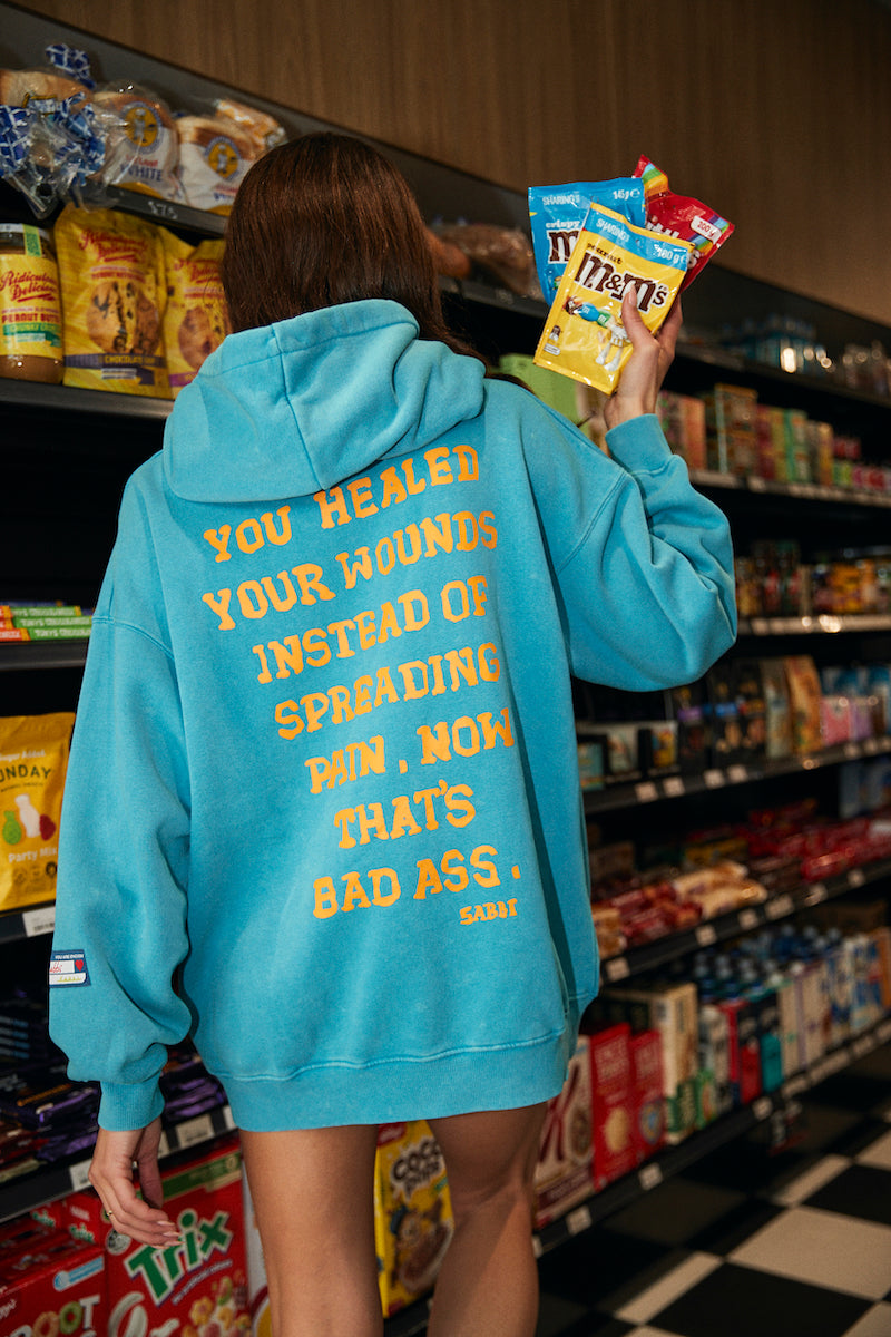 Self Love Club Hoodie, Blue FINAL SALE