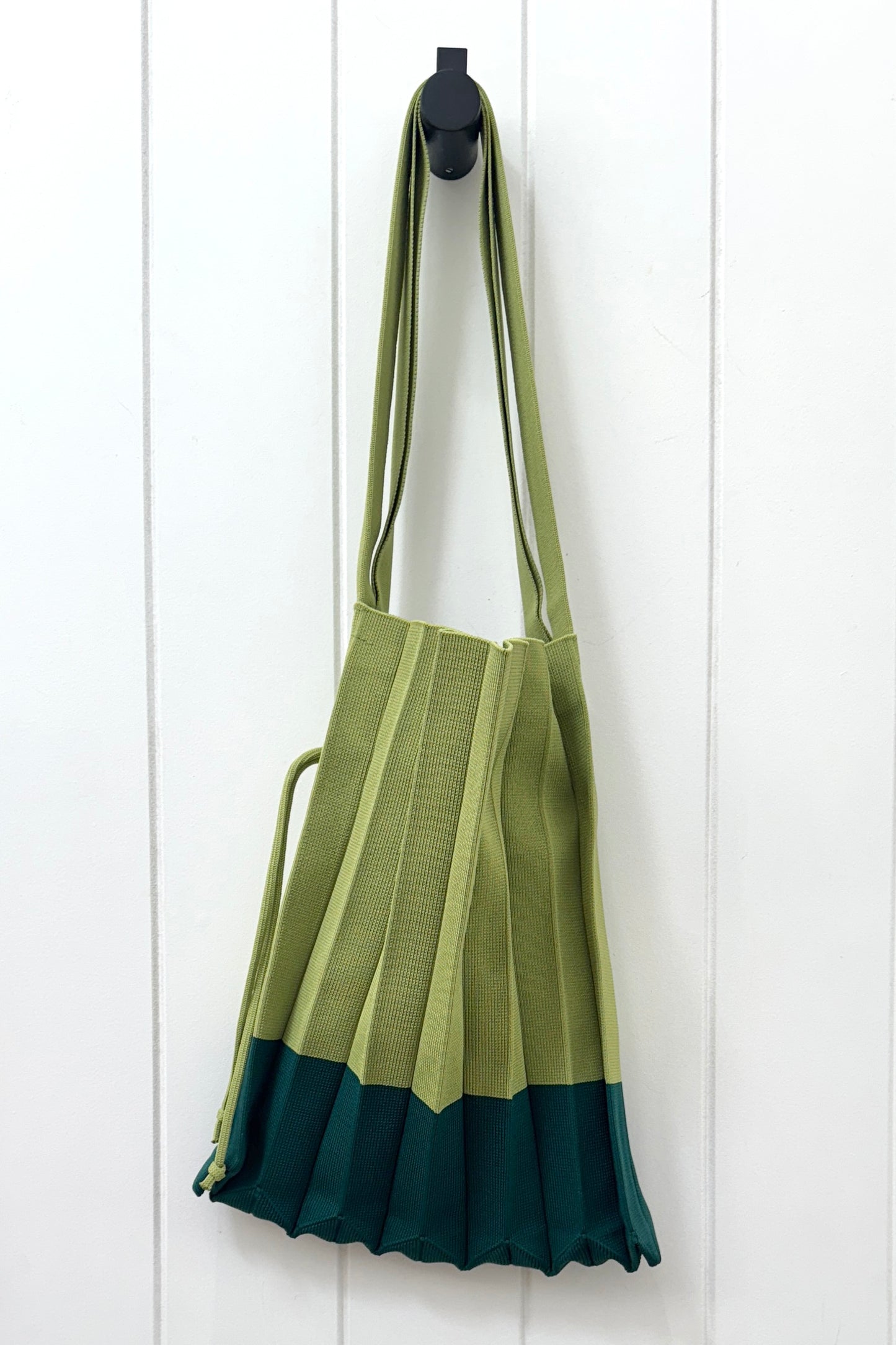 Colour Block Pleat Tote