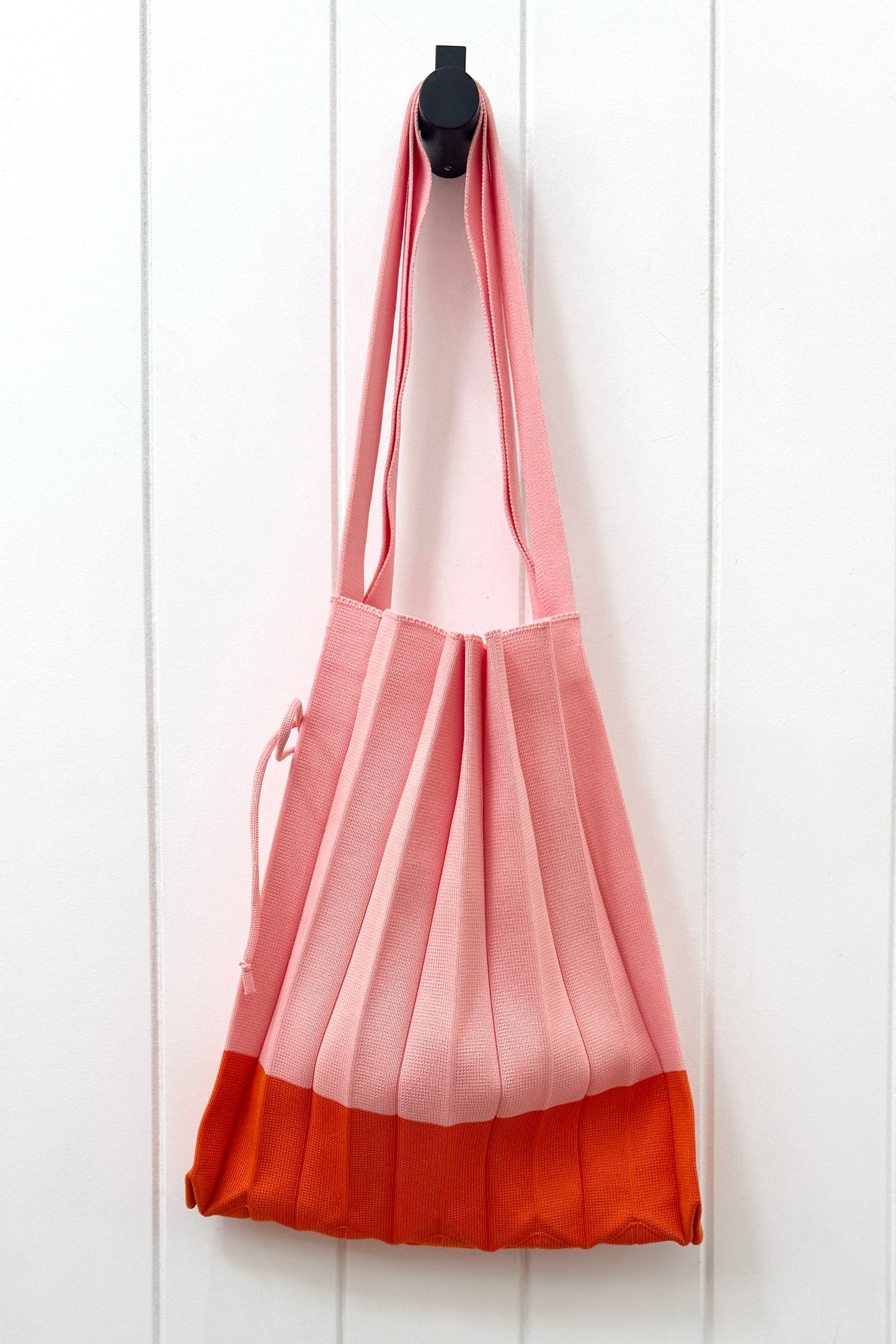 Colour Block Pleat Tote