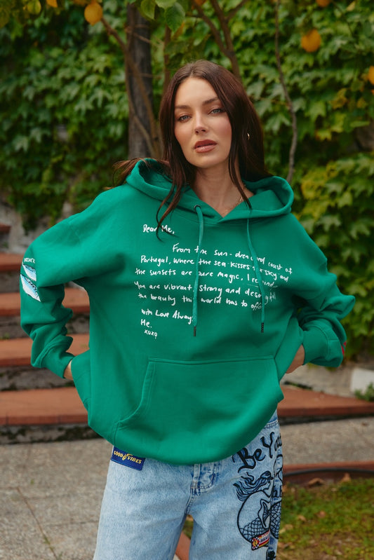 The Love Notes Portugal Hoodie, Green