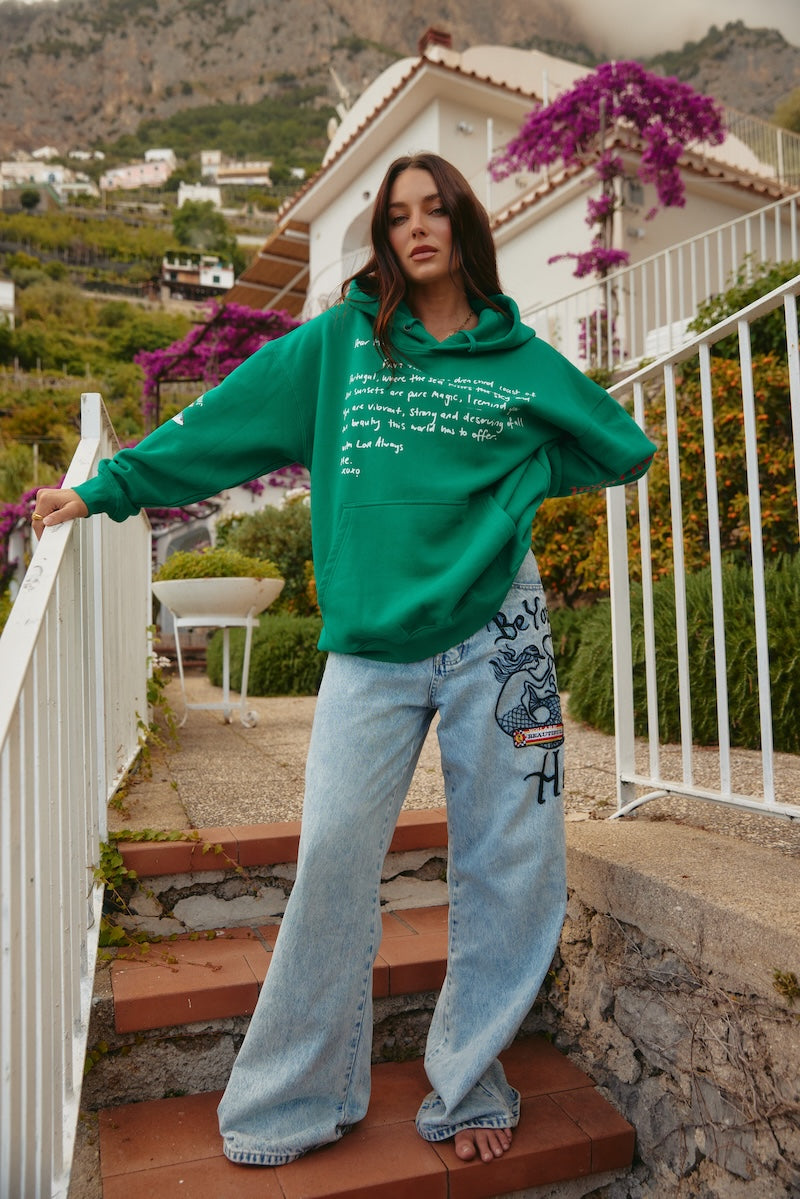 The Love Notes Portugal Hoodie, Green