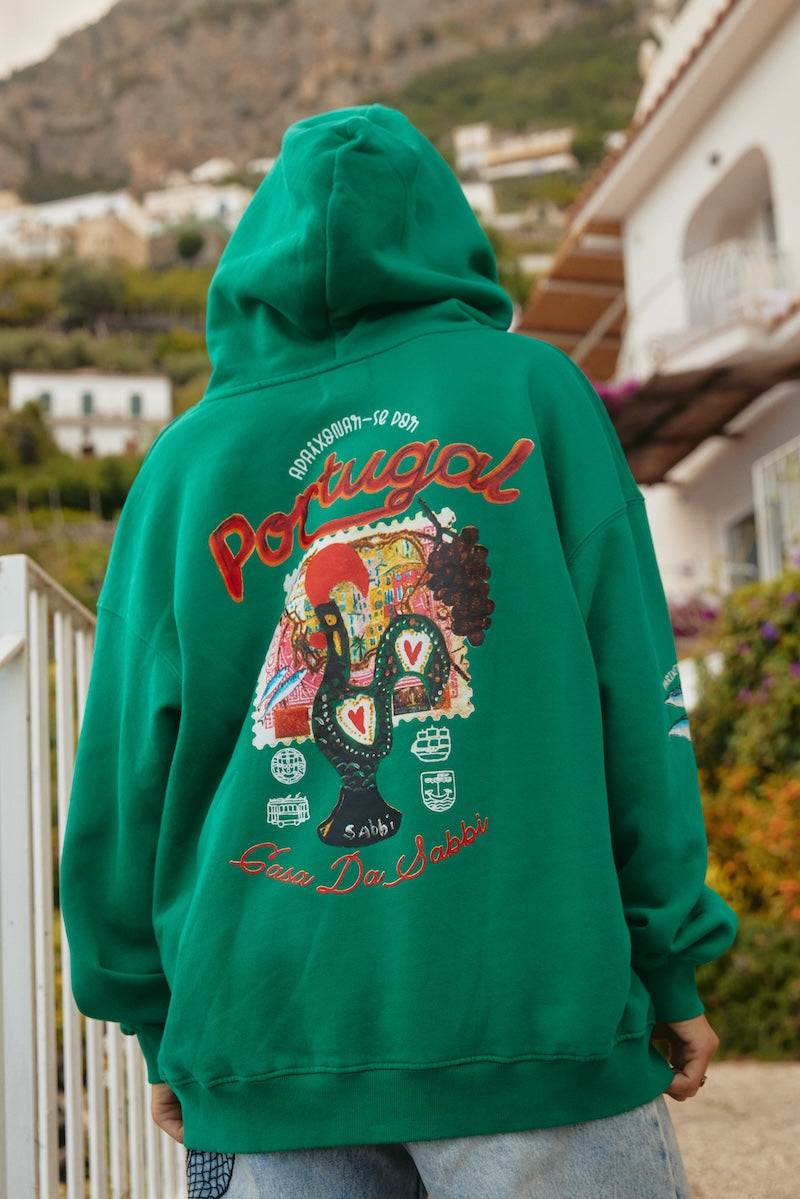The Love Notes Portugal Hoodie, Green