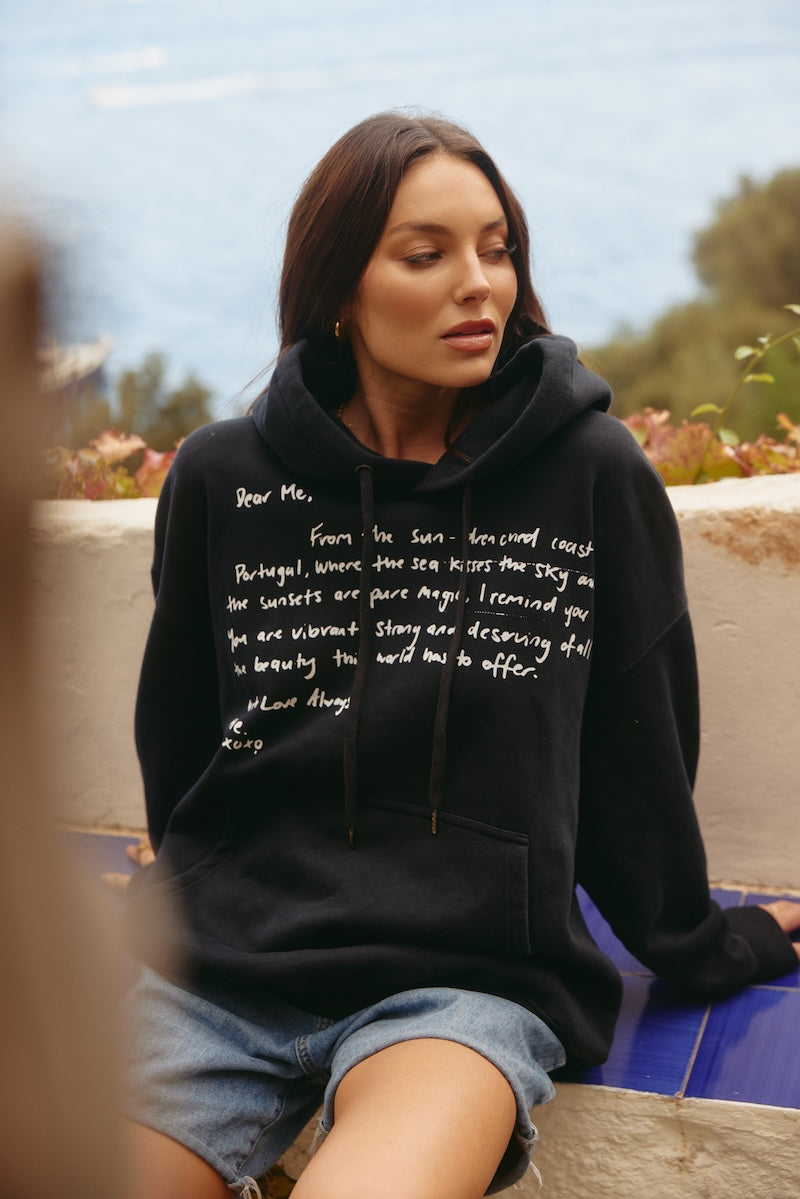 The Love Notes Portugal Hoodie, Black
