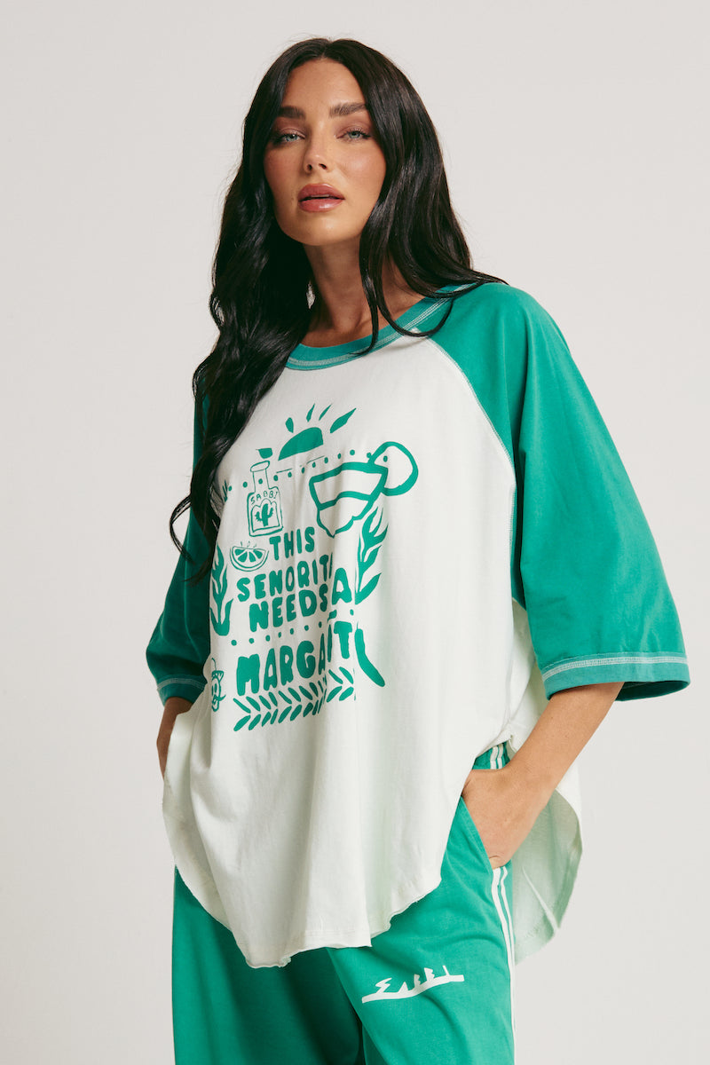 The Raglan Margie Tee, Green