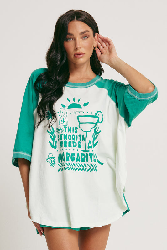 The Raglan Margie Tee, Green